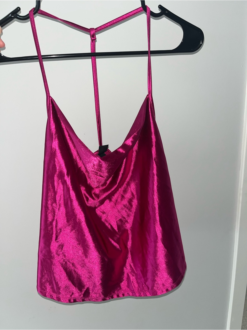 Wild Fable pink satin slip top in XL #slip #satin